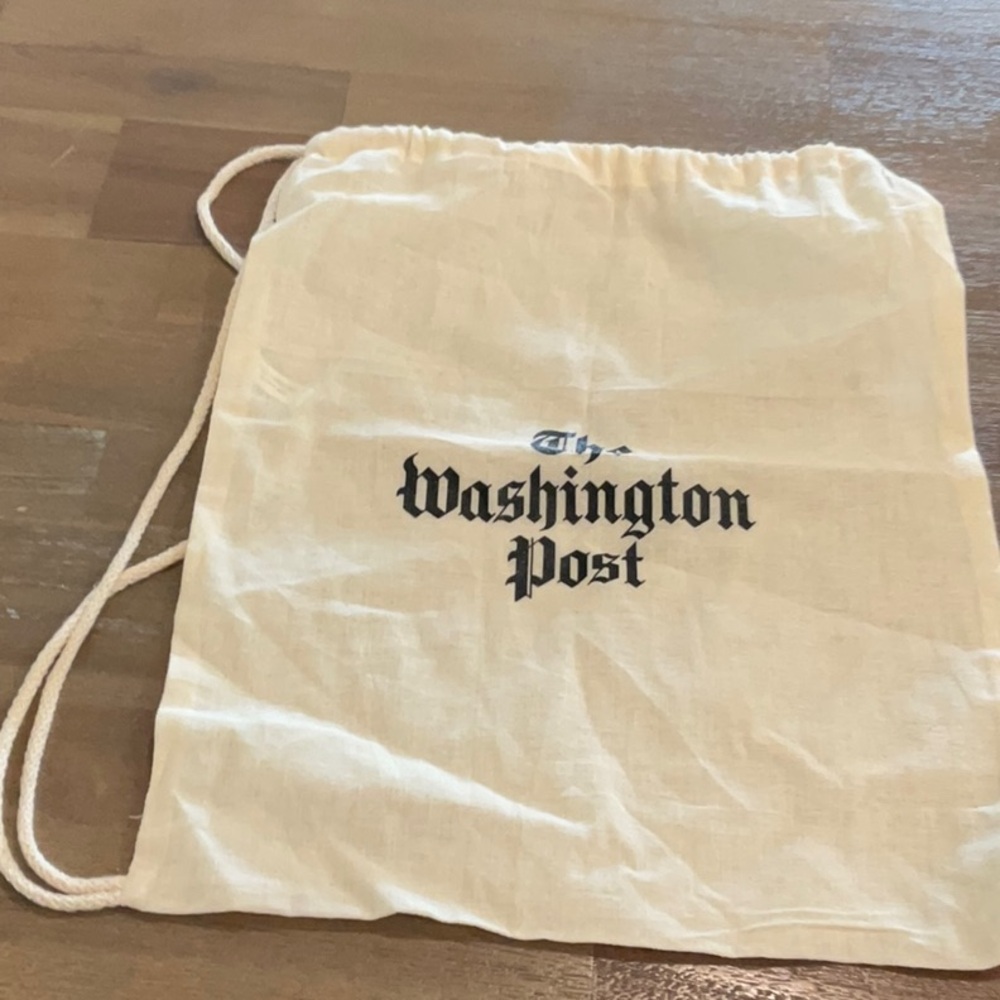 Washington Post Drawstring Bag